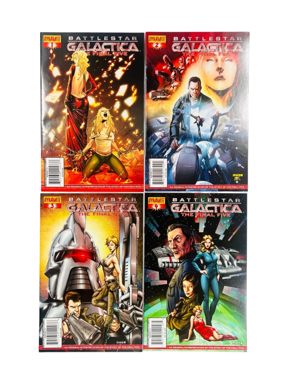 Battlestar Galactica The Final Five #1-4 Complete Run Dynamite Comics 2009 BSG